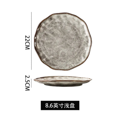 Irregular Stone Grain Ceramic Bowls