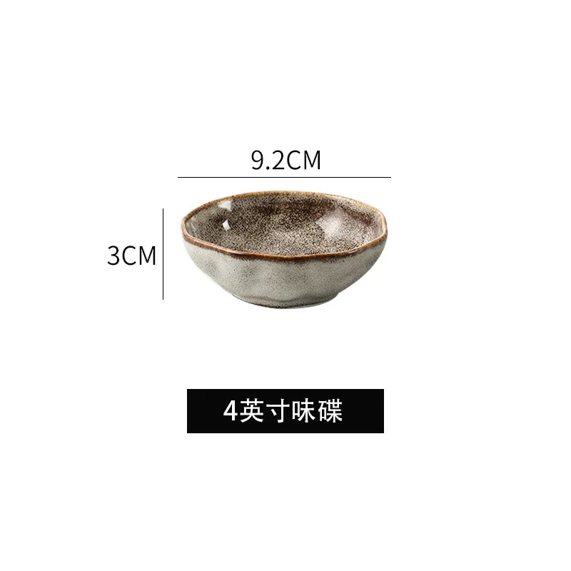 Irregular Stone Grain Ceramic Bowls