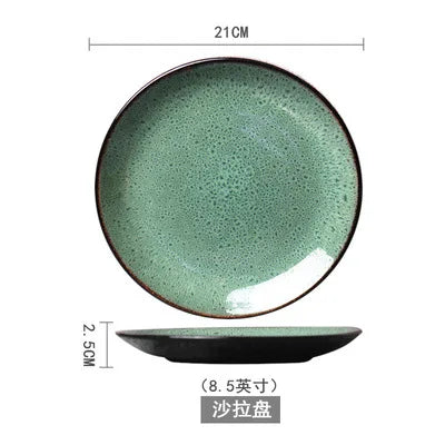 Malachite plate set