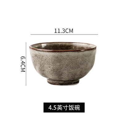 Irregular Stone Grain Ceramic Bowls