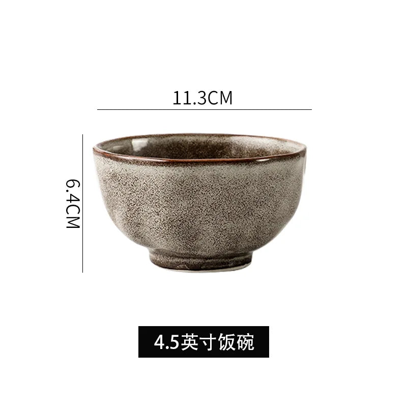 Irregular Stone Grain Ceramic Bowls