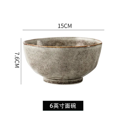 Irregular Stone Grain Ceramic Bowls