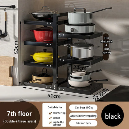 Multi-Layer Kitchen Pot Rack