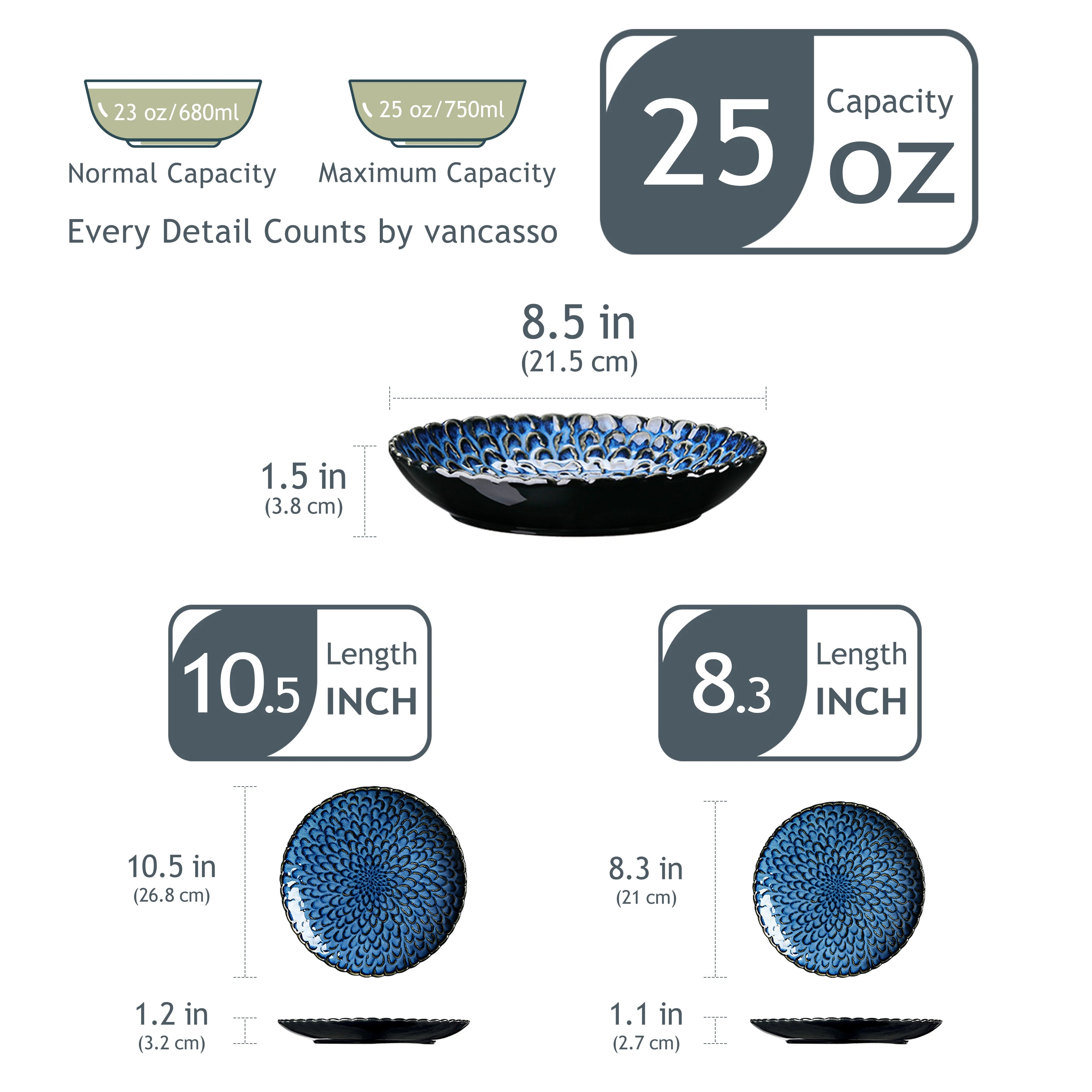 VCO Dinnerware Ceramic12/24 Piece