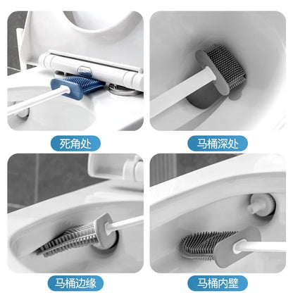 Silicone Toilet Brush Holder Set