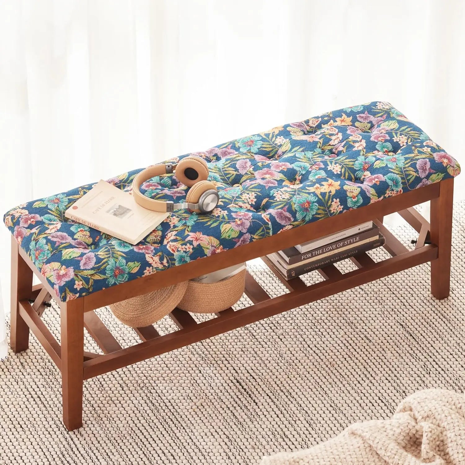 Upholstered Shoe Bench