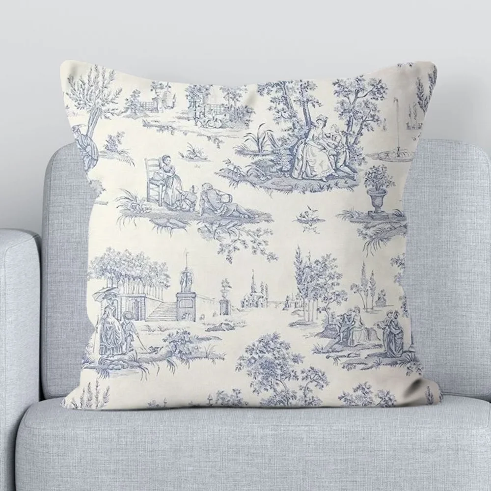 Toile Pillow Covers