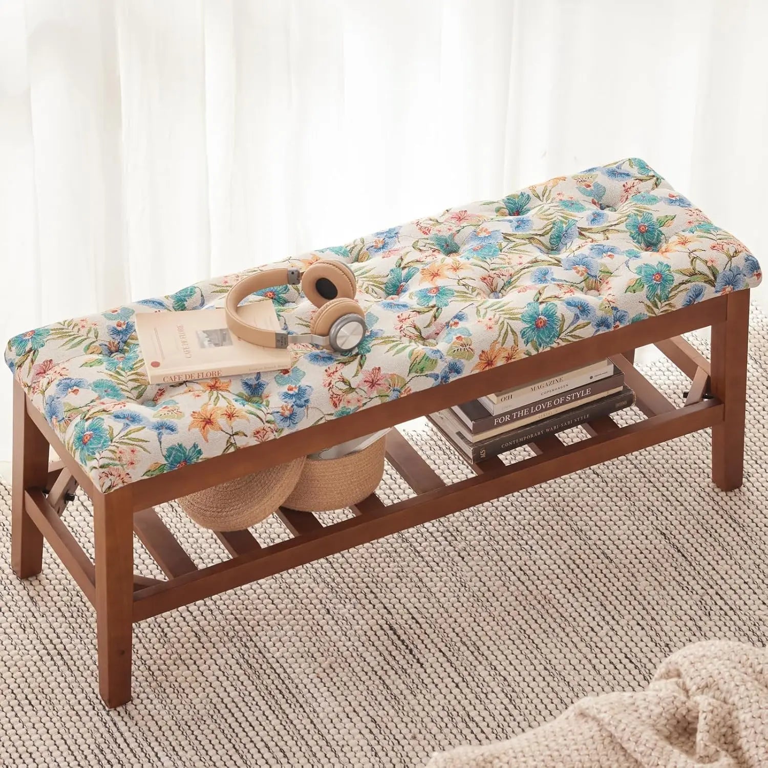 Upholstered Shoe Bench