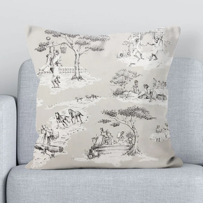 Toile Pillow Covers