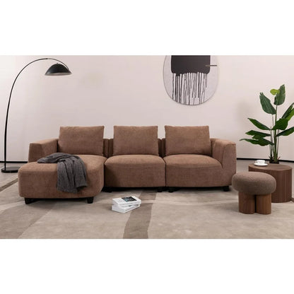 135"Curved Sectional Sofa