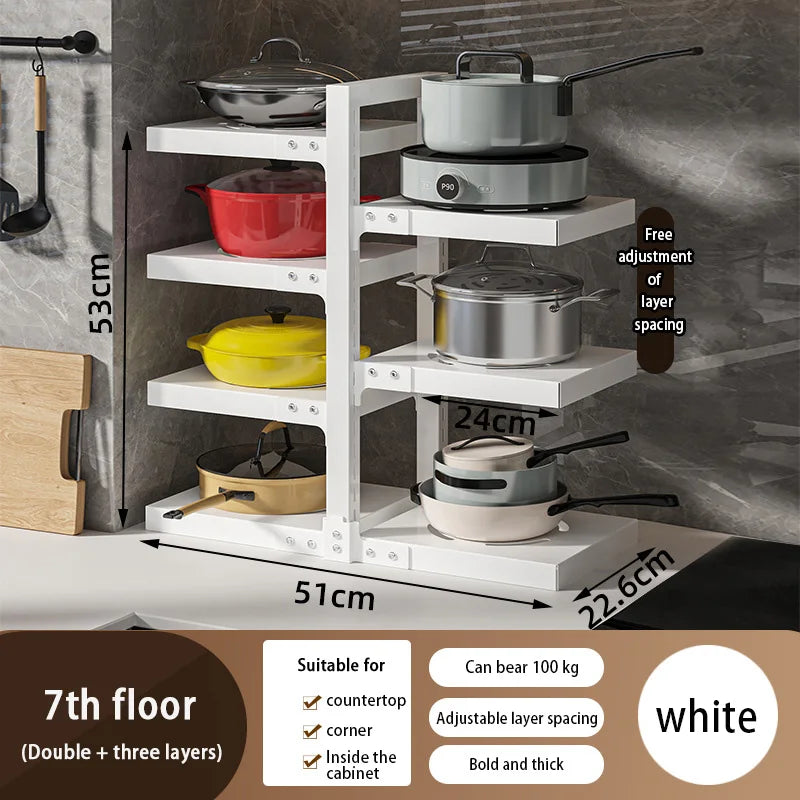 Multi-Layer Kitchen Pot Rack