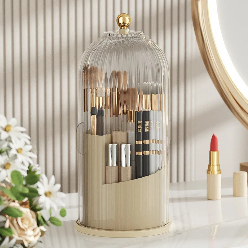 360° Rotating Makeup Brush Holder