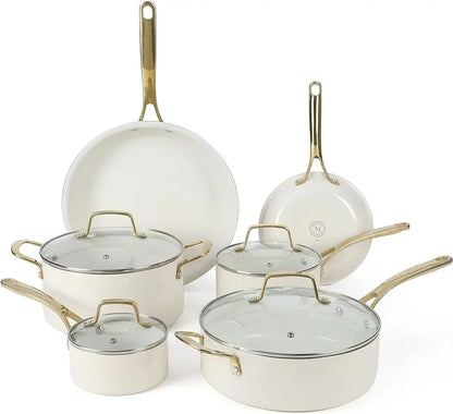 Premium Cookware Ceramic 10 Piece