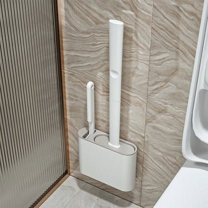 Silicone Toilet Brush Holder Set