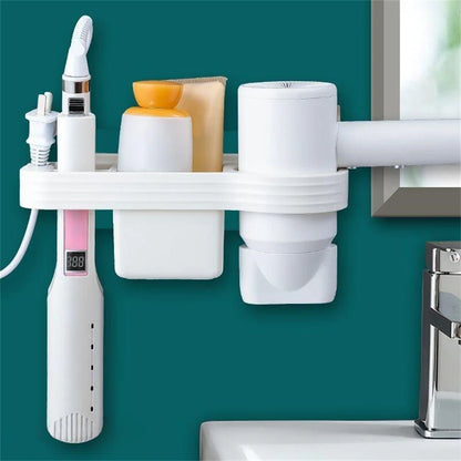 Punch-free Hair Dryer Holder Storage