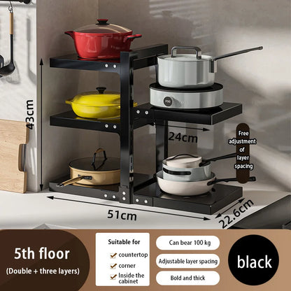 Multi-Layer Kitchen Pot Rack