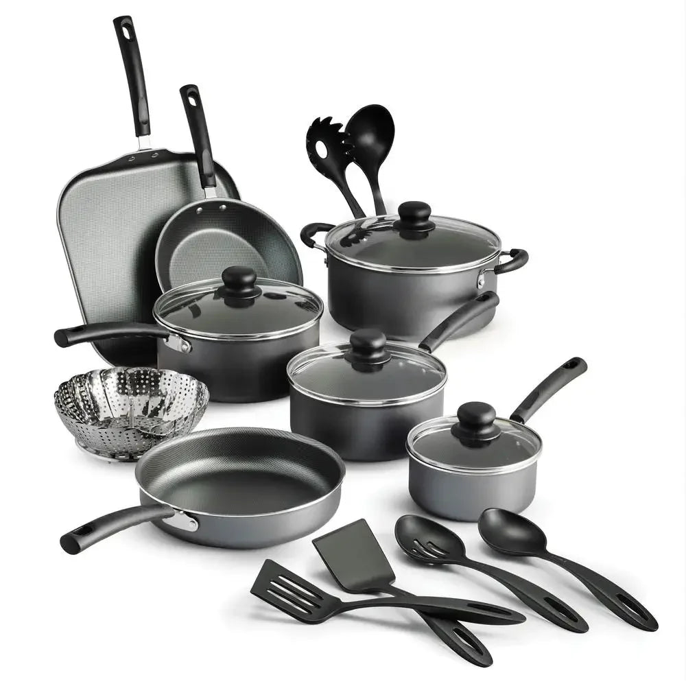 18-Piece Stainless Steel Nonstick Cookware Set