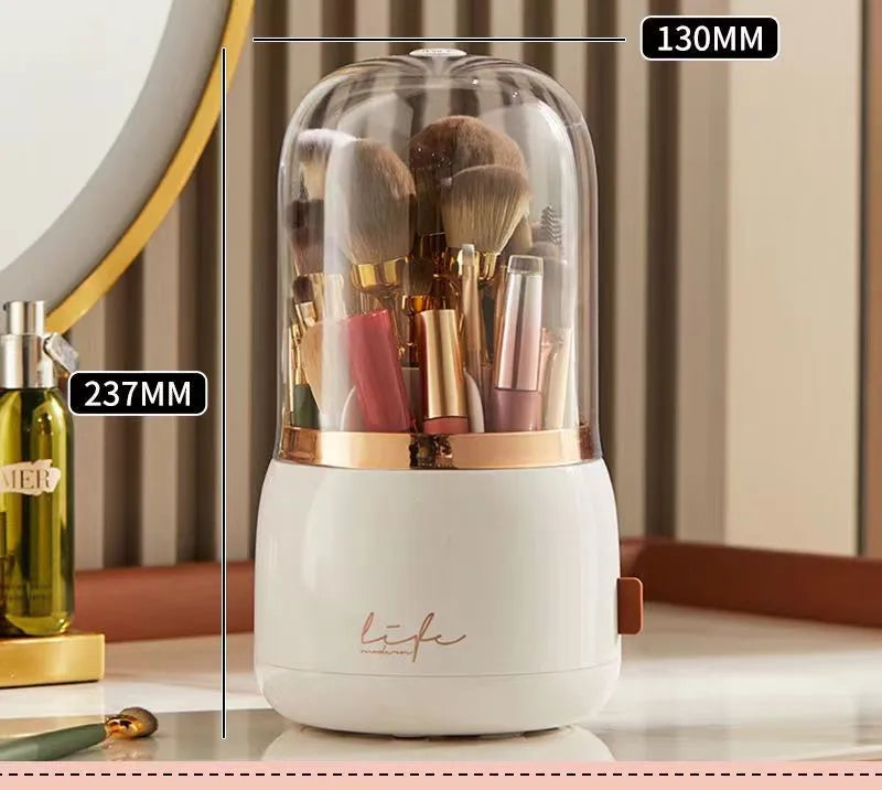 360° Rotating Makeup Brush Holder