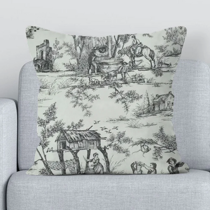 Toile Pillow Covers