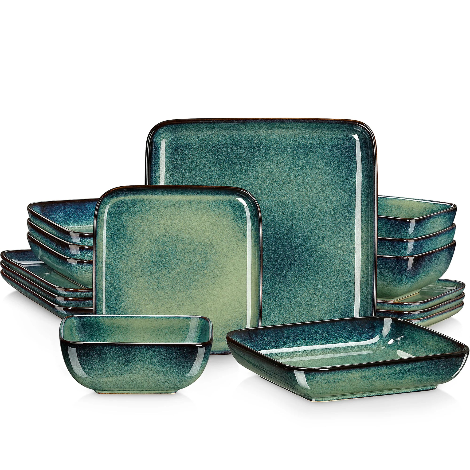 Dinner Set Square 16 Piece