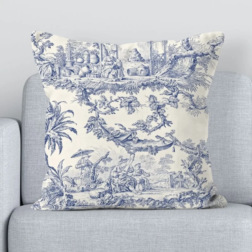 Toile Pillow Covers