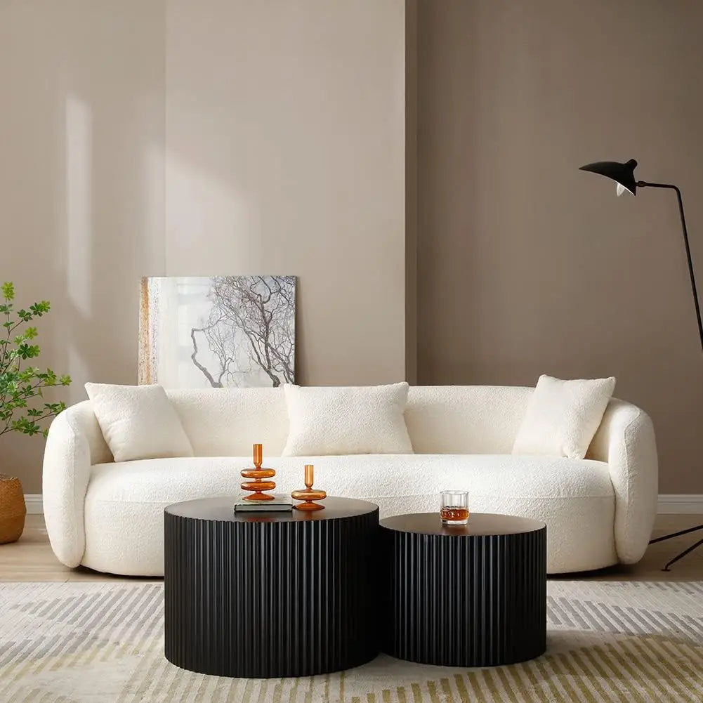 Round Coffee Table Set of 2