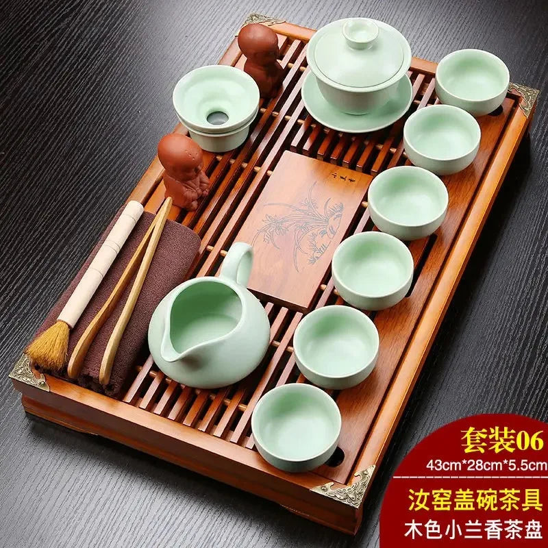 Ceramic tea set 27-piece