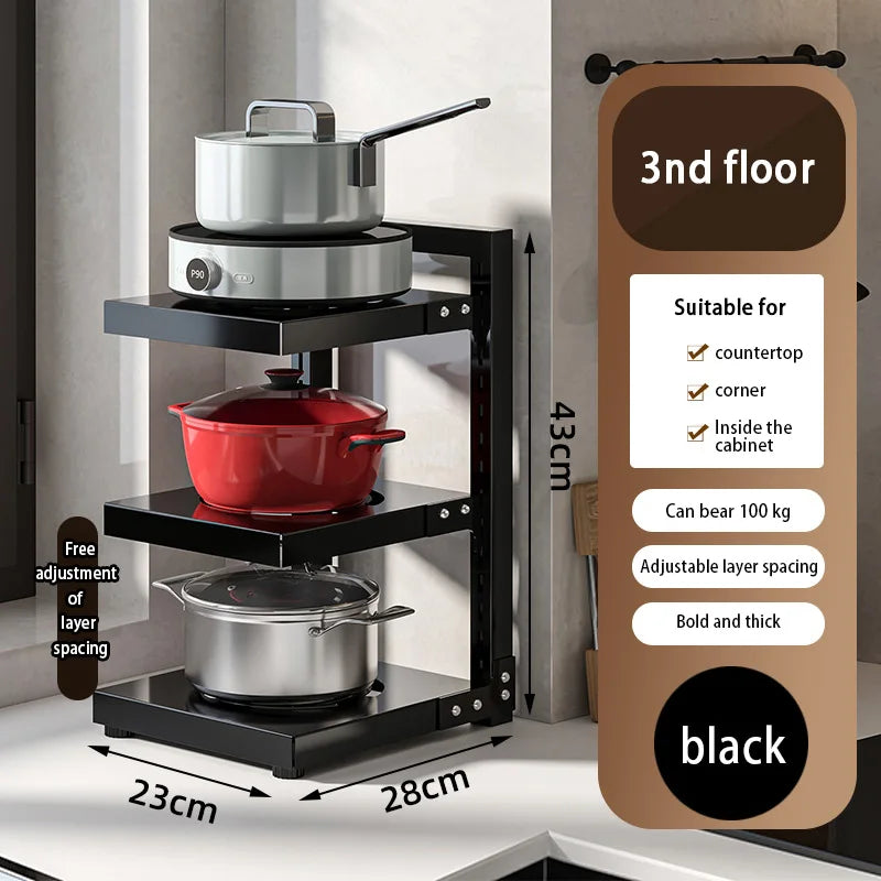 Multi-Layer Kitchen Pot Rack