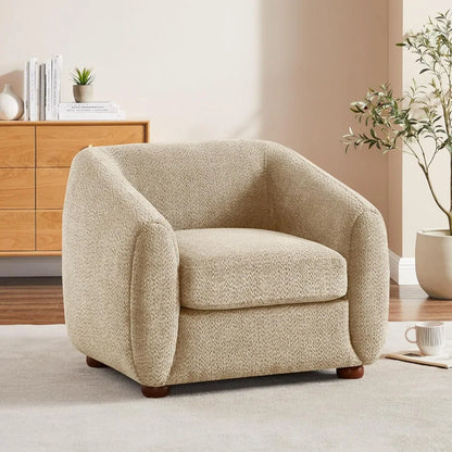 Living Room Chairs,Soft Padded Armchair, Accent Club Chair,Furry Sherpa Elegant and Cozy Chair, Suitable Bedroom Reception Room