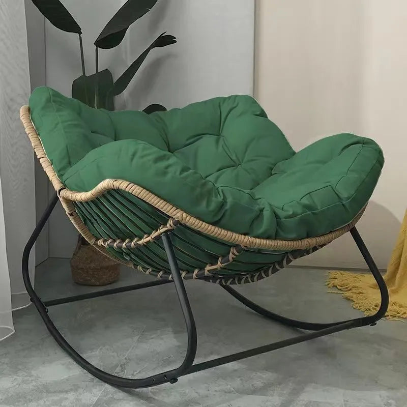 Woven Rattan Rocking Chair