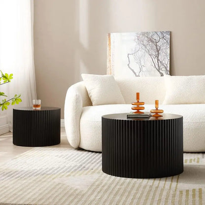 Round Coffee Table Set of 2