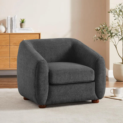 Living Room Chairs,Soft Padded Armchair, Accent Club Chair,Furry Sherpa Elegant and Cozy Chair, Suitable Bedroom Reception Room